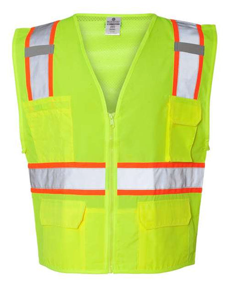Kishigo Unisex Ultra - Cool™ Solid Front Vest with Mesh Back - Kishigo 1163 - 1164 Lime S