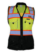 Kishigo Women's Premium Black Series® Heavy Duty Surveyors Vest - Kishigo S5021 - 5022 Lime S