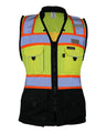 Kishigo Women's Premium Black Series® Heavy Duty Surveyors Vest - Kishigo S5021 - 5022 Lime S