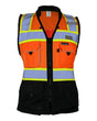 Kishigo Women's Premium Black Series® Heavy Duty Surveyors Vest - Kishigo S5021 - 5022 Orange S