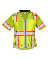 Kishigo Women's Premium Brilliant Series® Class 3 Vest - Kishigo 1822 Lime S/M