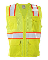 Kishigo Women's Standard Vest - Kishigo 1586 Lime/ Orange S
