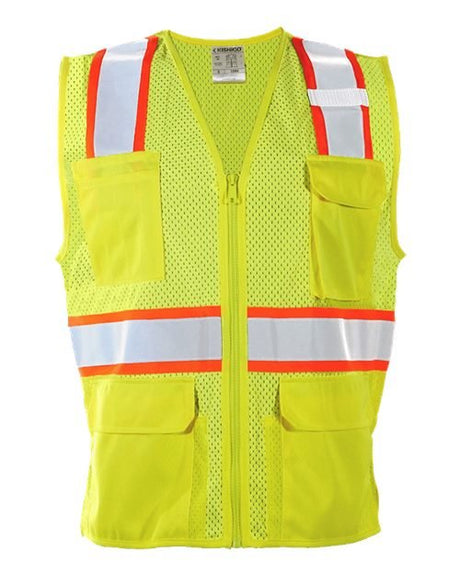 Kishigo Women's Standard Vest - Kishigo 1586 Lime/ Orange S