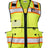 Kishigo Women’s Ultimate Construction Class 2 Vest - Kishigo 1824 Lime S
