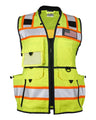 Kishigo Women’s Ultimate Construction Class 2 Vest - Kishigo 1824 Lime S