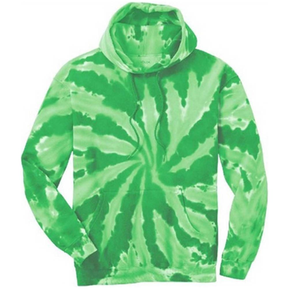 Koloa Surf Men's Rainbow Tie - Dye Hooded Sweatshirts Tie - Dye Rainbow Small Sweatshirts