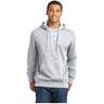 Lace Up Pullover Hooded Sweatshirt Athletic Heather XS Sweatshirts