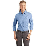 Ladies 3/4 - Sleeve Easy Care Shirt XS Light Blue