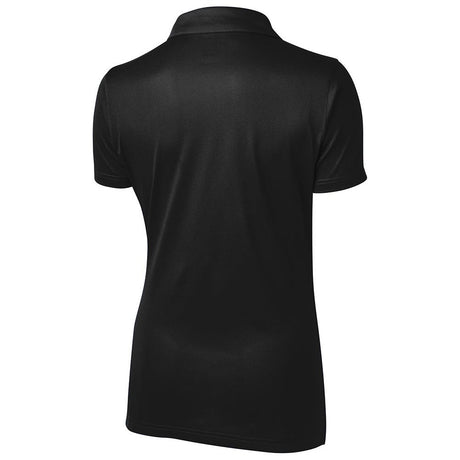 Ladies Active Textured Polo Black X - Small Women's
