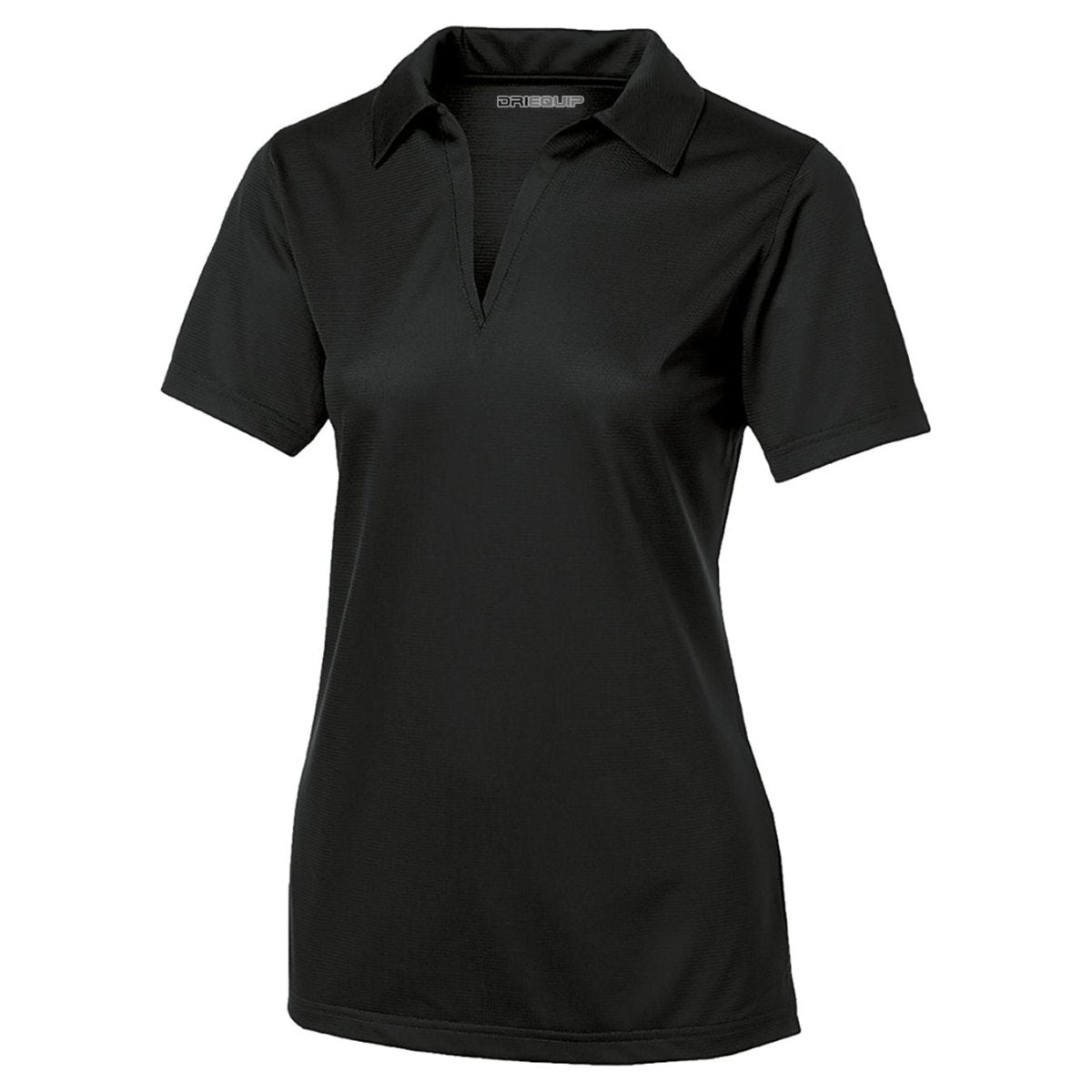 Ladies Active Textured Polo Black X - Small Women's