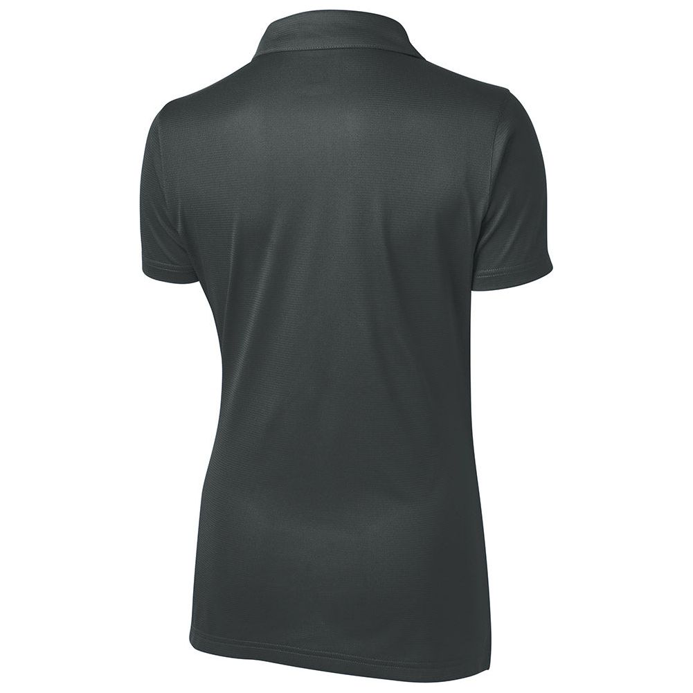 Ladies Active Textured Polo Iron Grey X - Small Women's