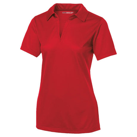 Ladies Active Textured Polo True Red X - Small Women's