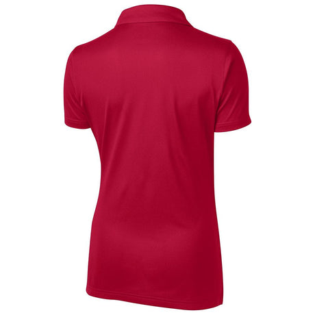 Ladies Active Textured Polo True Red X - Small Women's