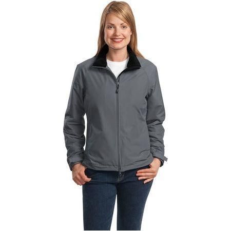 Ladies Challenger Jacket Steel Grey/True Black 4X - Large Jackets
