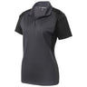 Ladies Colorblock Micropique Sport - Wick Polo X - Small Iron Grey/Black Polos/Knits