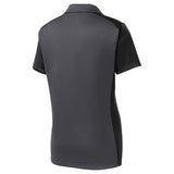 Ladies Colorblock Micropique Sport - Wick Polo X - Small Iron Grey/Black Polos/Knits