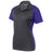 Ladies Colorblock Micropique Sport - Wick Polo X - Small Iron Grey/Purple Polos/Knits