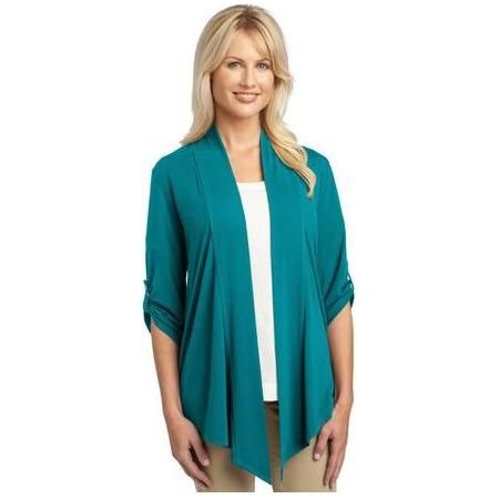 Ladies Concept Shrug Large Teal Green