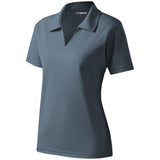 Ladies Dri - Mesh V - Neck Polo Steel X - Small Polos/Knits