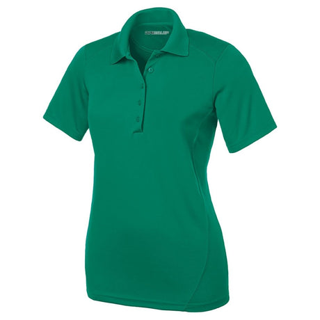 Ladies Dry Zone Raglan Accent Polo X - Small Kelly Green Women's