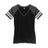 Ladies Game V - Neck Tee X - Small Black / Heathered Charcoal Short Sleeve T-Shirts