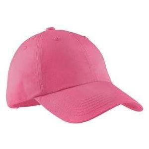 Ladies Garment Washed Cap Bright Pink Hats