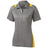 Ladies Heather Colorblock Contender Polo Vintage Heather/Gold X - Small Women's