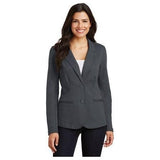 Ladies Knit Blazer Medium Battleship Grey
