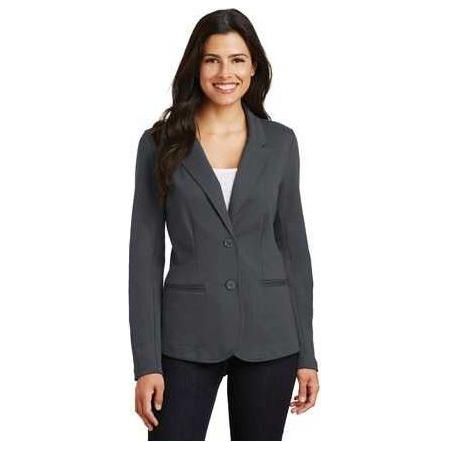 Ladies Knit Blazer X - Small Battleship Grey