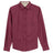 Ladies Long Sleeve Easy Care Shirt Burgundy / Light Stone X - Small