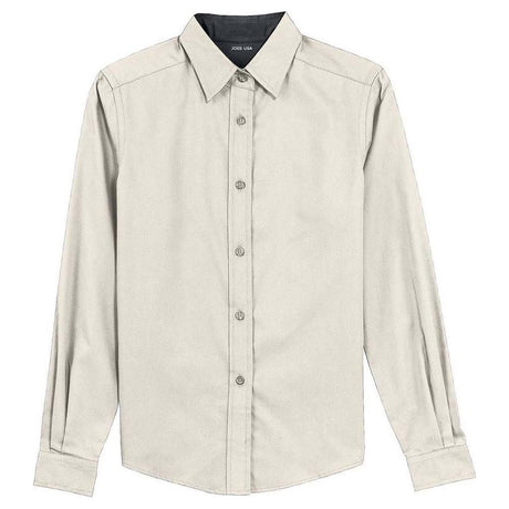 Ladies Long Sleeve Easy Care Shirt Light Pink X - Small