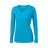 Ladies Long Sleeve Moisture Wicking Athletic Shirts in Sizes XS - 4XL Atomic Blue XS Long Sleeve T-Shirts