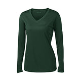 Ladies Long Sleeve Moisture Wicking Athletic Shirts in Sizes XS - 4XL Atomic Blue XS Long Sleeve T-Shirts