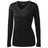 Ladies Long Sleeve Moisture Wicking Athletic Shirts in Sizes XS - 4XL Black XS Long Sleeve T-Shirts