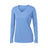 Ladies Long Sleeve Moisture Wicking Athletic Shirts in Sizes XS - 4XL Carolina Blue XS Long Sleeve T-Shirts