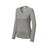 Ladies Long Sleeve Moisture Wicking Athletic Shirts in Sizes XS - 4XL Grey Concrete Heather XS Long Sleeve T-Shirts