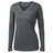 Ladies Long Sleeve Moisture Wicking Athletic Shirts in Sizes XS - 4XL Iron Grey XS Long Sleeve T-Shirts