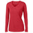 Ladies Long Sleeve Moisture Wicking Athletic Shirts in Sizes XS - 4XL Red XS Long Sleeve T-Shirts