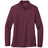 Ladies Long Sleeve Silk Touch Polo X - Small Burgundy Women's