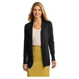 Ladies Open Front Cardigan Black X - Large