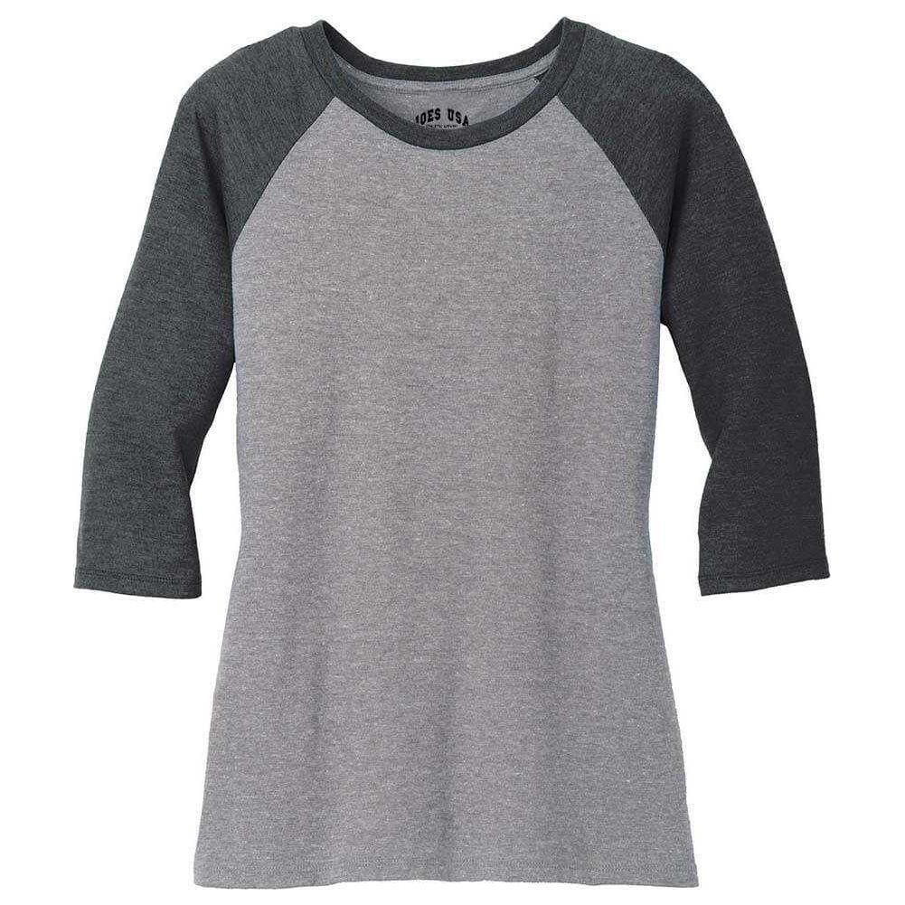 Joe's USA Ladies Perfect 3/4-Sleeve Raglan.