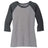 Ladies Perfect Tri 3/4 - Sleeve Raglan Black Frost / Grey Frost X - Small
