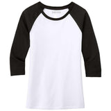 Ladies Perfect Tri 3/4 - Sleeve Raglan Royal Blue Frost / Grey Frost X - Small