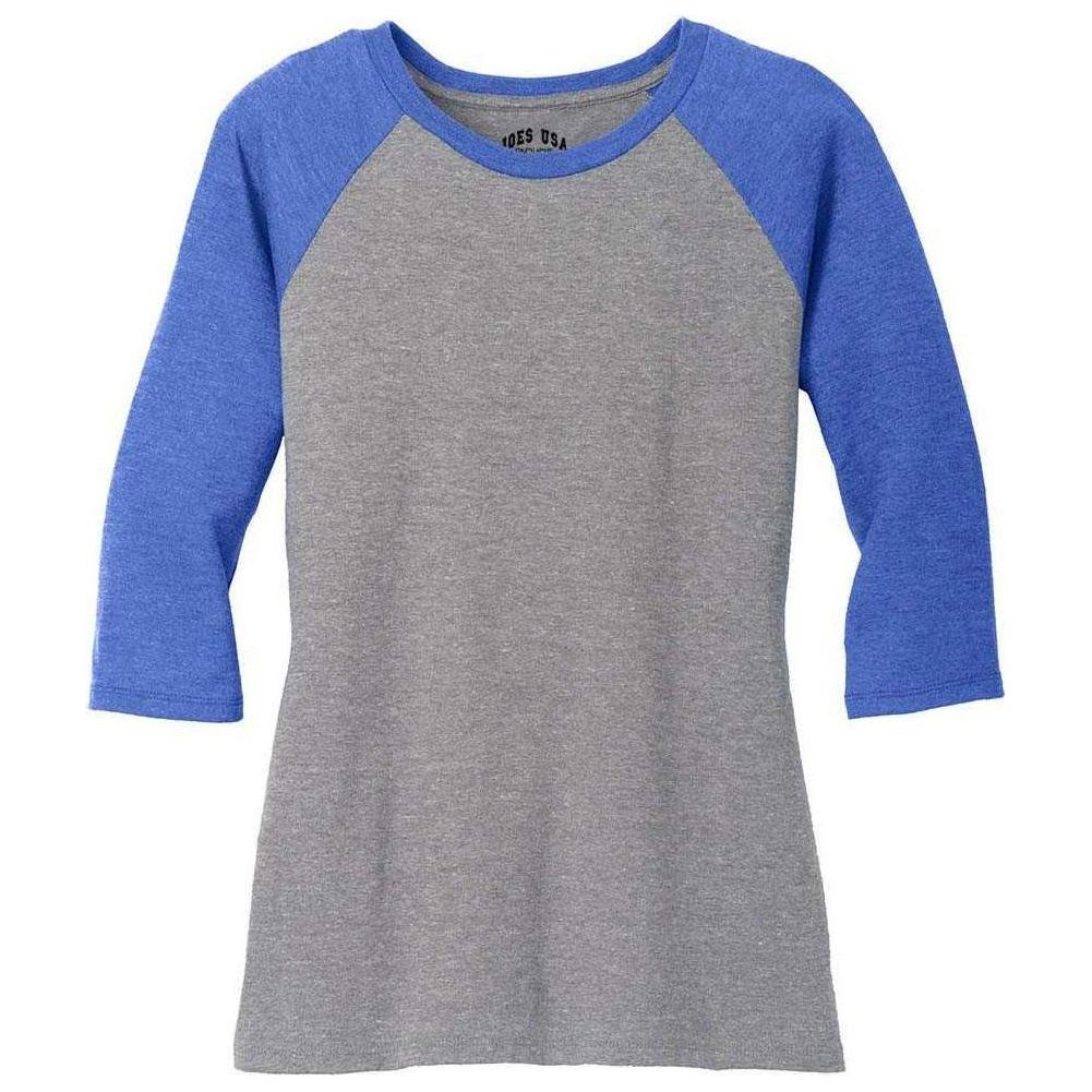 Joe's USA Ladies Perfect 3/4-Sleeve Raglan.