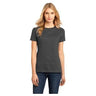 Ladies Perfect Weight Crew Tee Medium Charcoal Short Sleeve T-Shirts