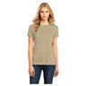 Ladies Perfect Weight Crew Tee Medium Heathered Latte Short Sleeve T-Shirts