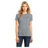 Ladies Perfect Weight Crew Tee Medium Heathered Steel Short Sleeve T-Shirts