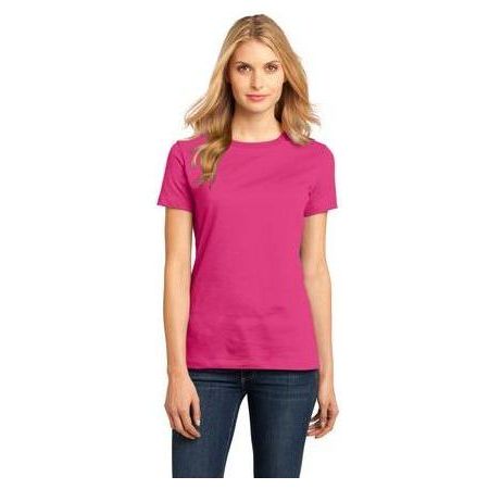 Ladies Perfect Weight Crew Tee Small Dark Fuchsia Short Sleeve T-Shirts