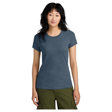 Ladies Perfect Weight Crew Tee X - Small Heathered Navy Short Sleeve T-Shirts
