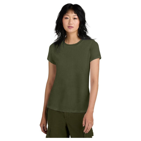 Ladies Perfect Weight Crew Tee X - Small Military Green Short Sleeve T-Shirts